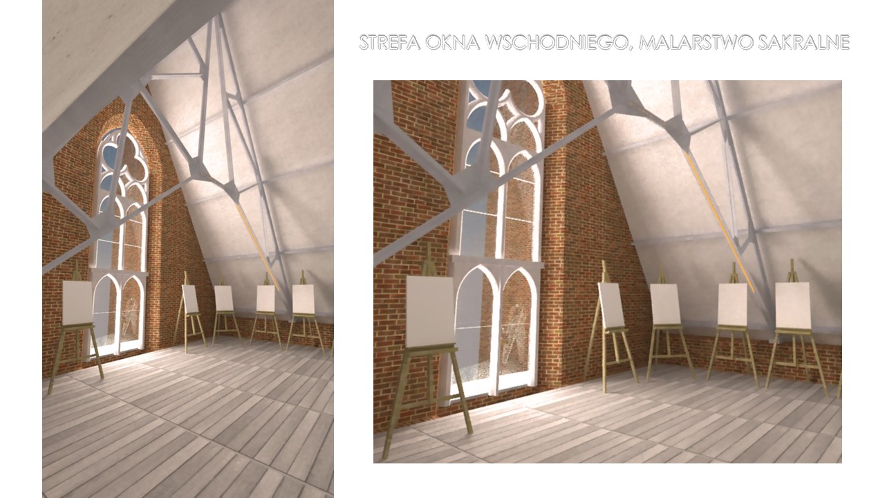 Ewelina Szczepańska- Adaptacja strychu i przestrzeni międzywieżowych Katedry Wrocławskiej 